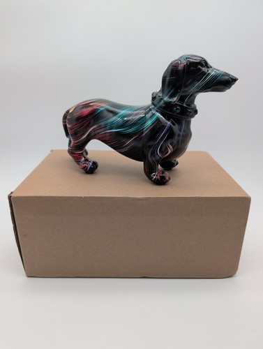 Dachshund figurine black - dachshund,