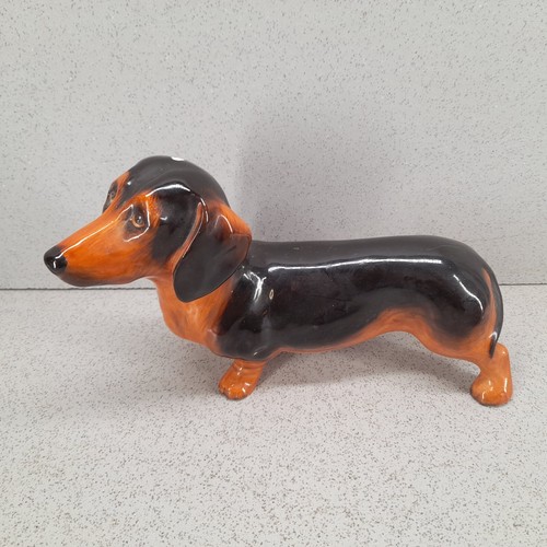 Dachshund dog figurine black