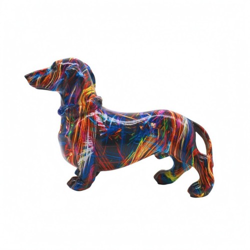 Resin dachshund statue - resin,