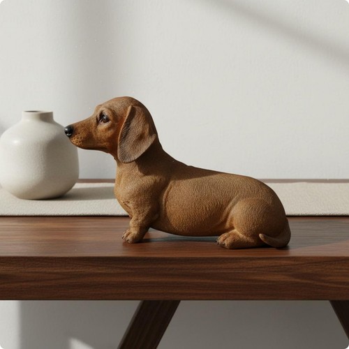 Dachshund resin figurine - dachshund,
