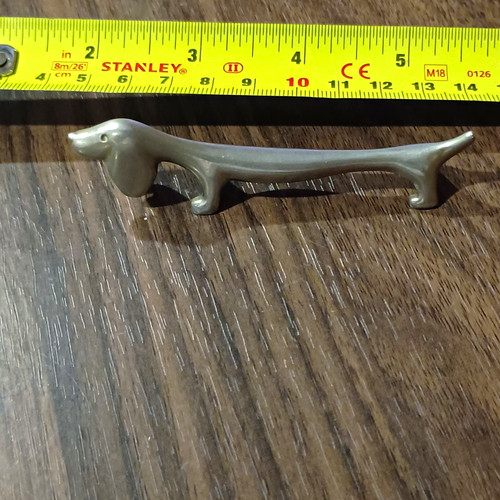 Metal dachshund dog - dachshund, ornament