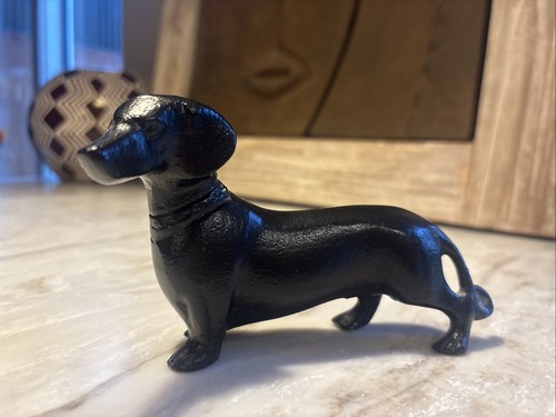Dachshund figurine black - dachshund,