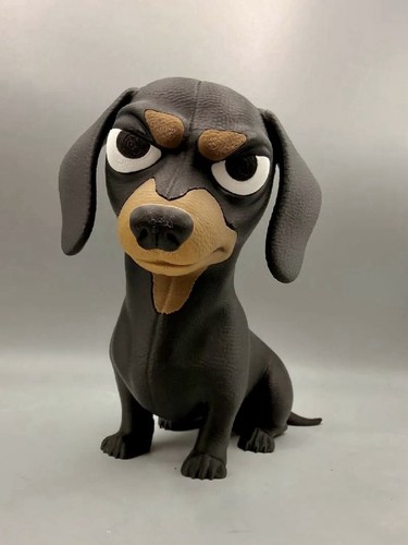 Grumpy dachshund 15cm tall - grumpy,